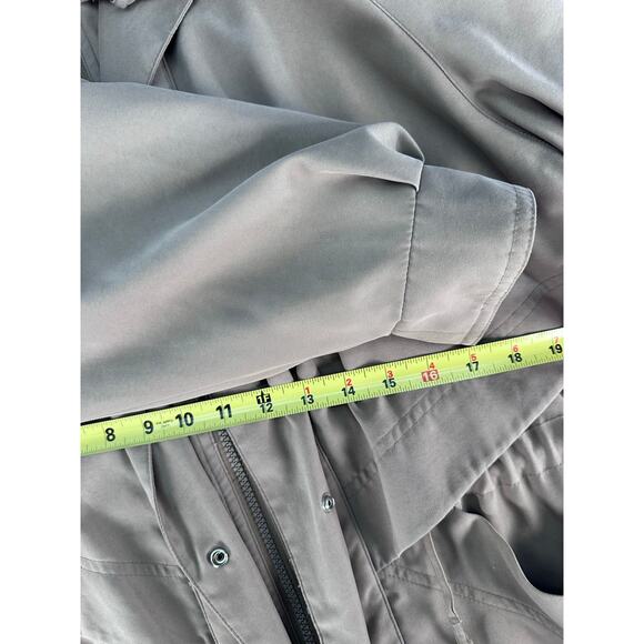 Vintage Forrani Women's sz M Khaki Sport Coat Light Jacket Drawstring Waist 90s - Picture 8 of 11